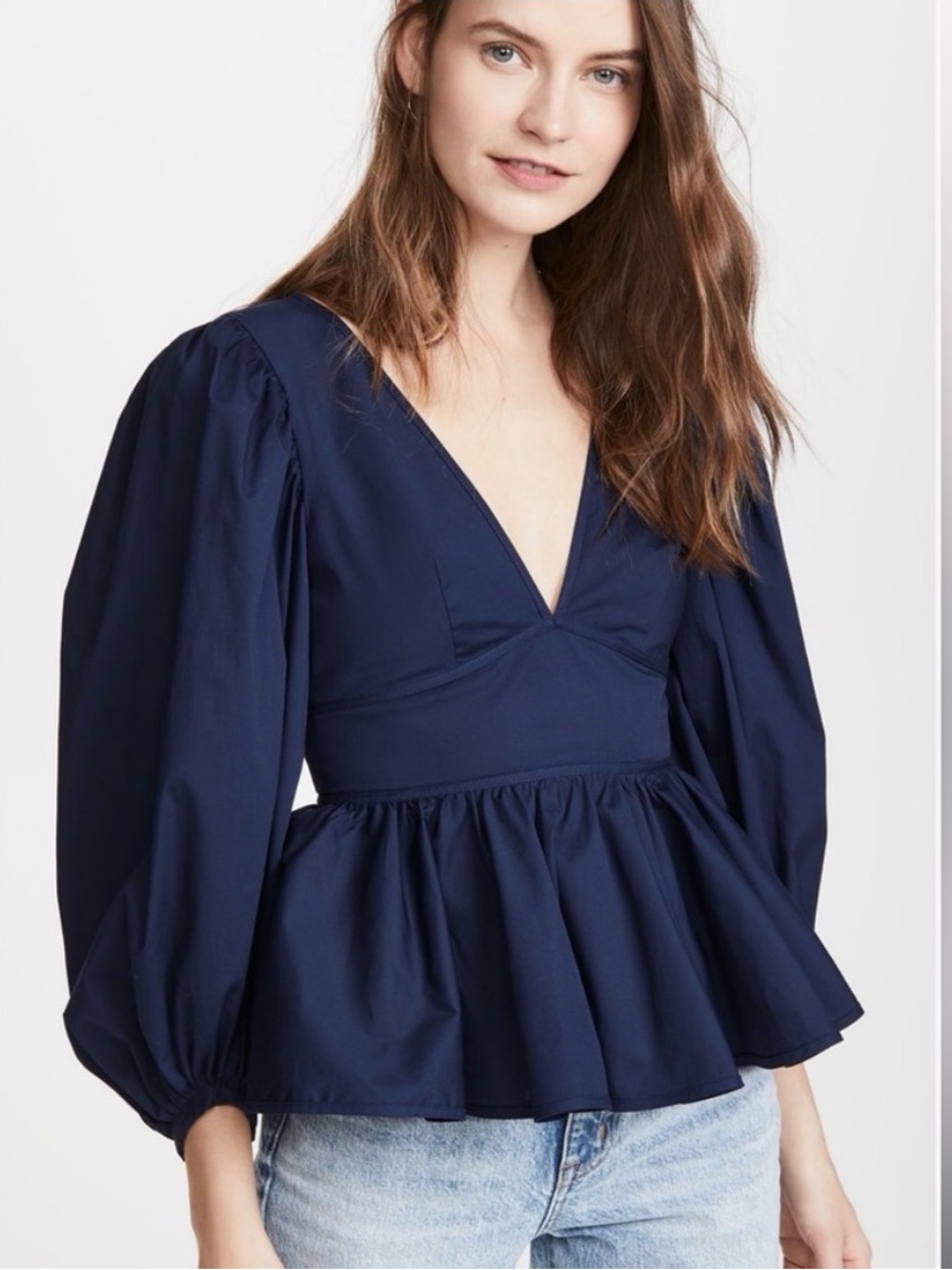 NWOT STAUD Luna top in Navy